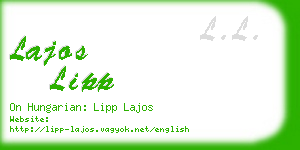 lajos lipp business card